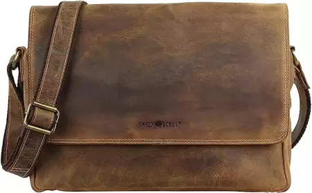 Bolso bandolera Vintage piel 34cm